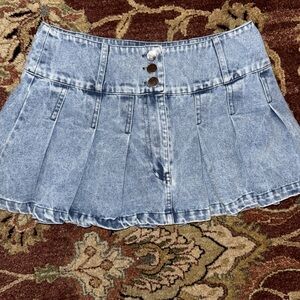 Denim Mini Skirt